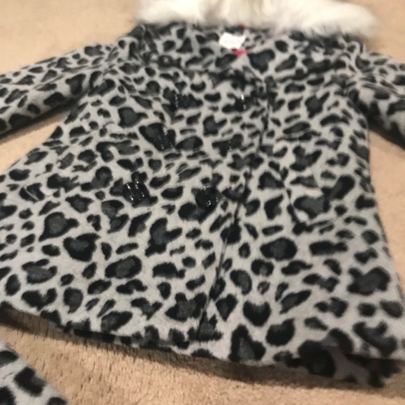 Girls leopard print coat - Picture 9 of 10